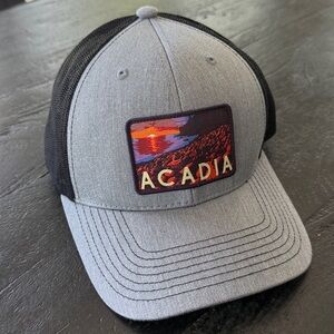 Acadia Gray and Black Cap with Patch